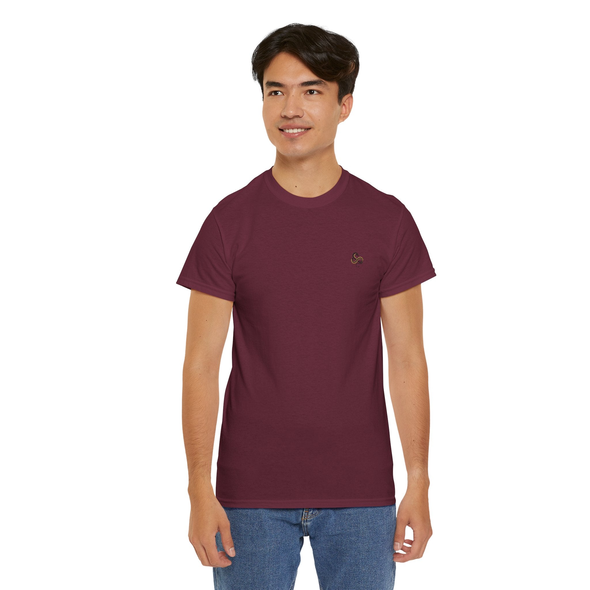 Minimalist Infinity Logo Men's T-Shirt — DTG Printed Cotton Tee
