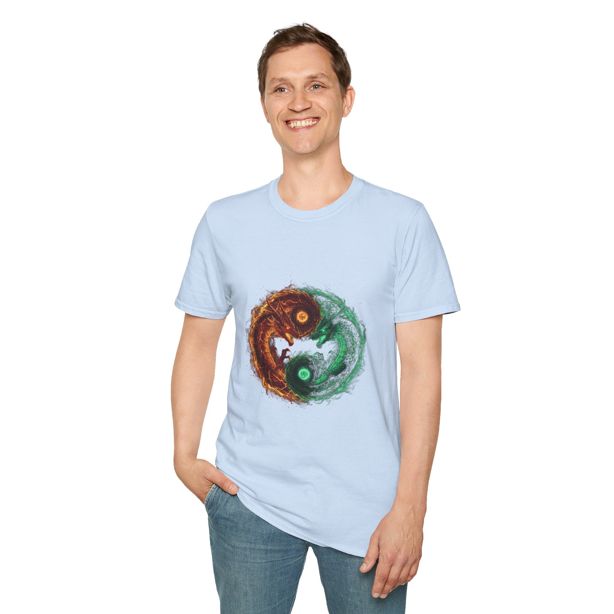 Yin Yang Tree T-Shirt — Nature Graphic Tee for Men