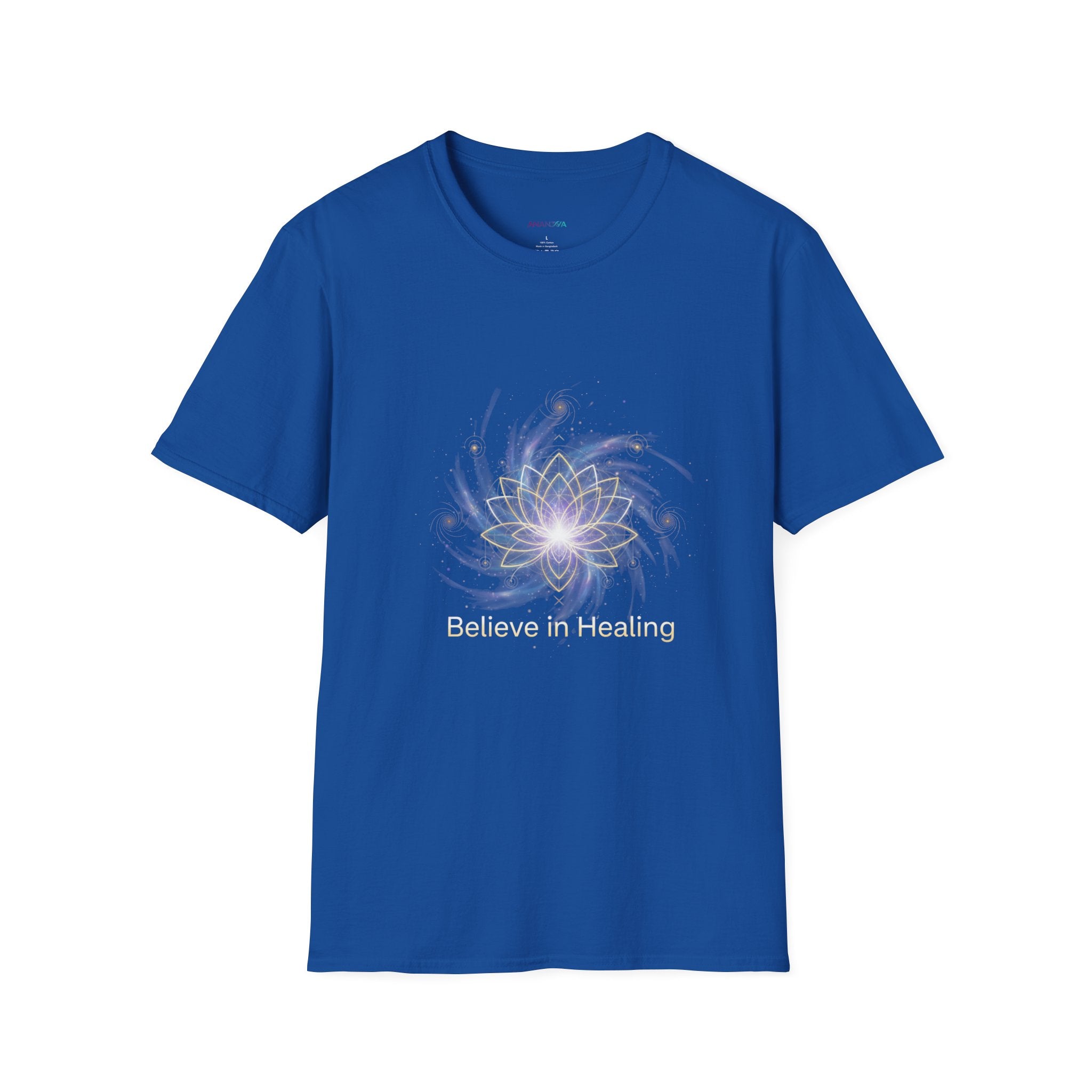 Believe in Healing Unisex T-Shirt — Lotus Flower Spiritual Graphic Tee