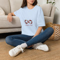 Infinity Heart Floral T-Shirt — "Infinite Love" Rose Women's Graphic Tee