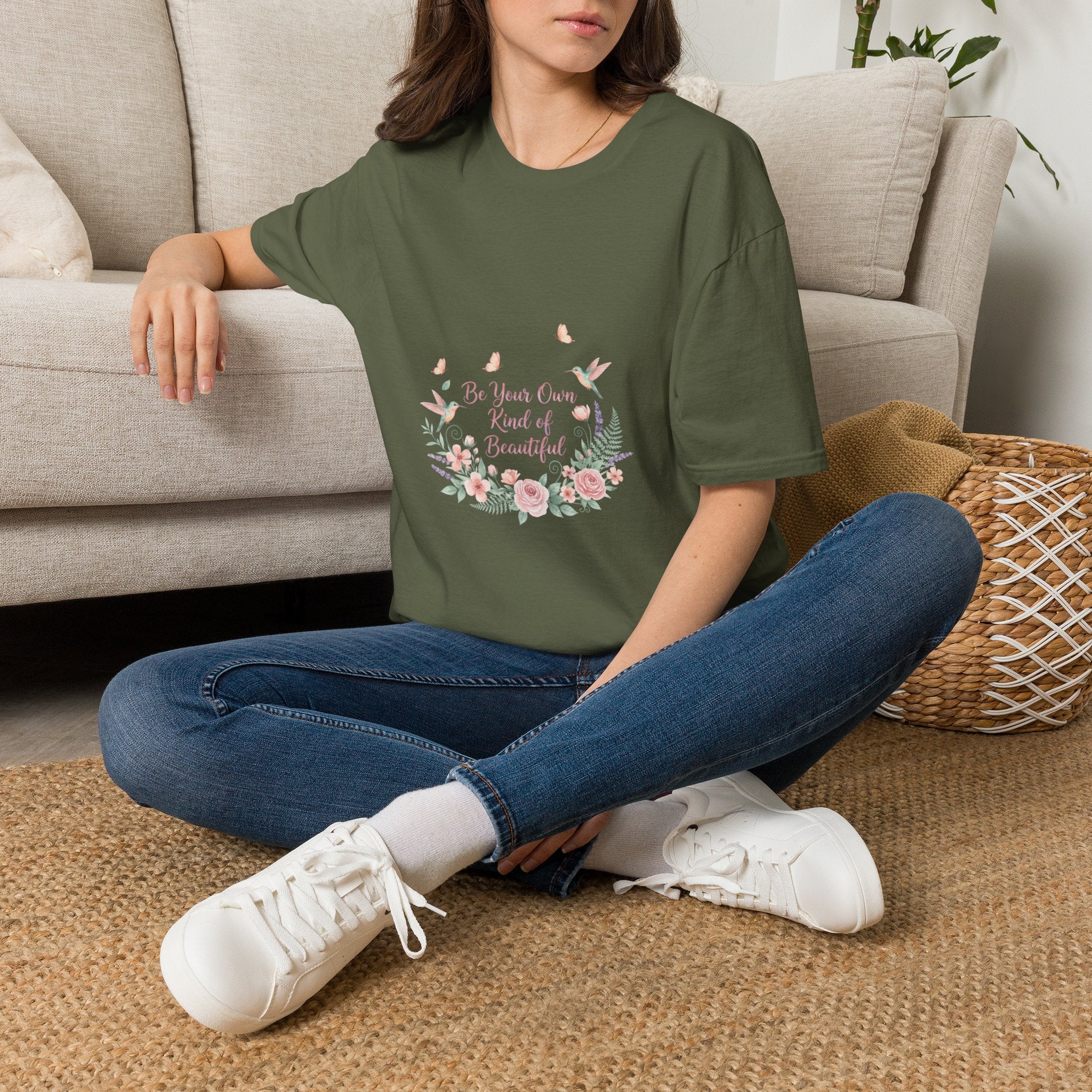 Floral 'Be Your Own Kind of Beautiful' T-Shirt