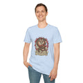 Men's Graphic Tee — Fiery Tiger, Snake & Skull Tattoo Crest with Banner