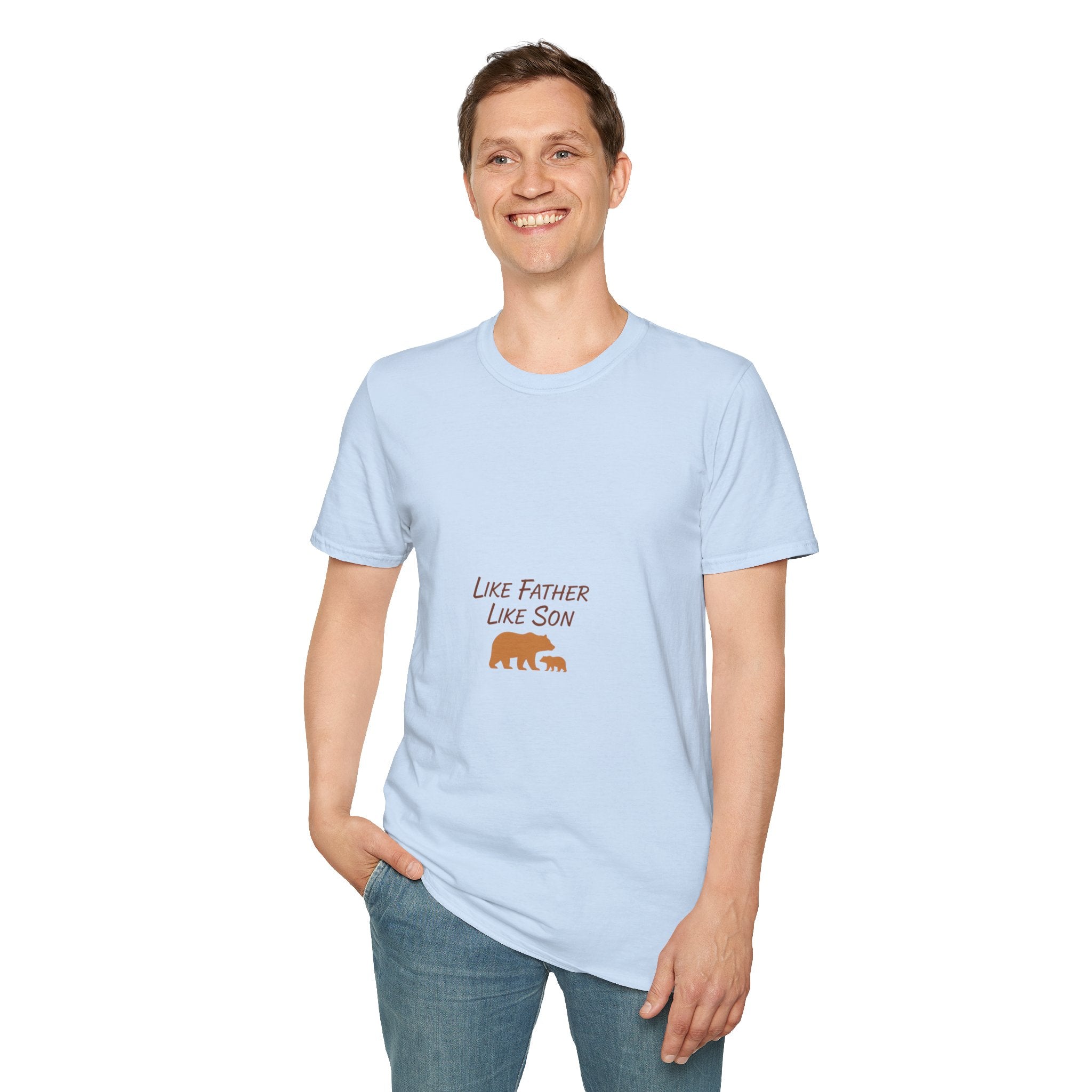 Like Father Like Son T-Shirt — Bear Dad & Cub Men's Graphic Tee
