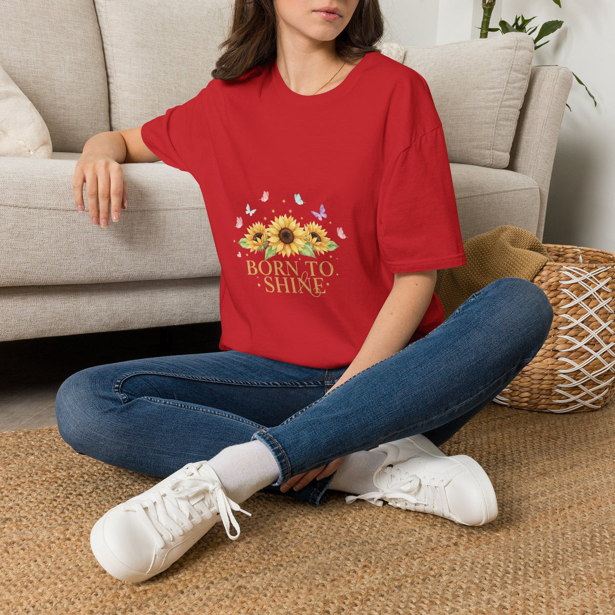 Women's Sunflower "Born to Shine" T-Shirt