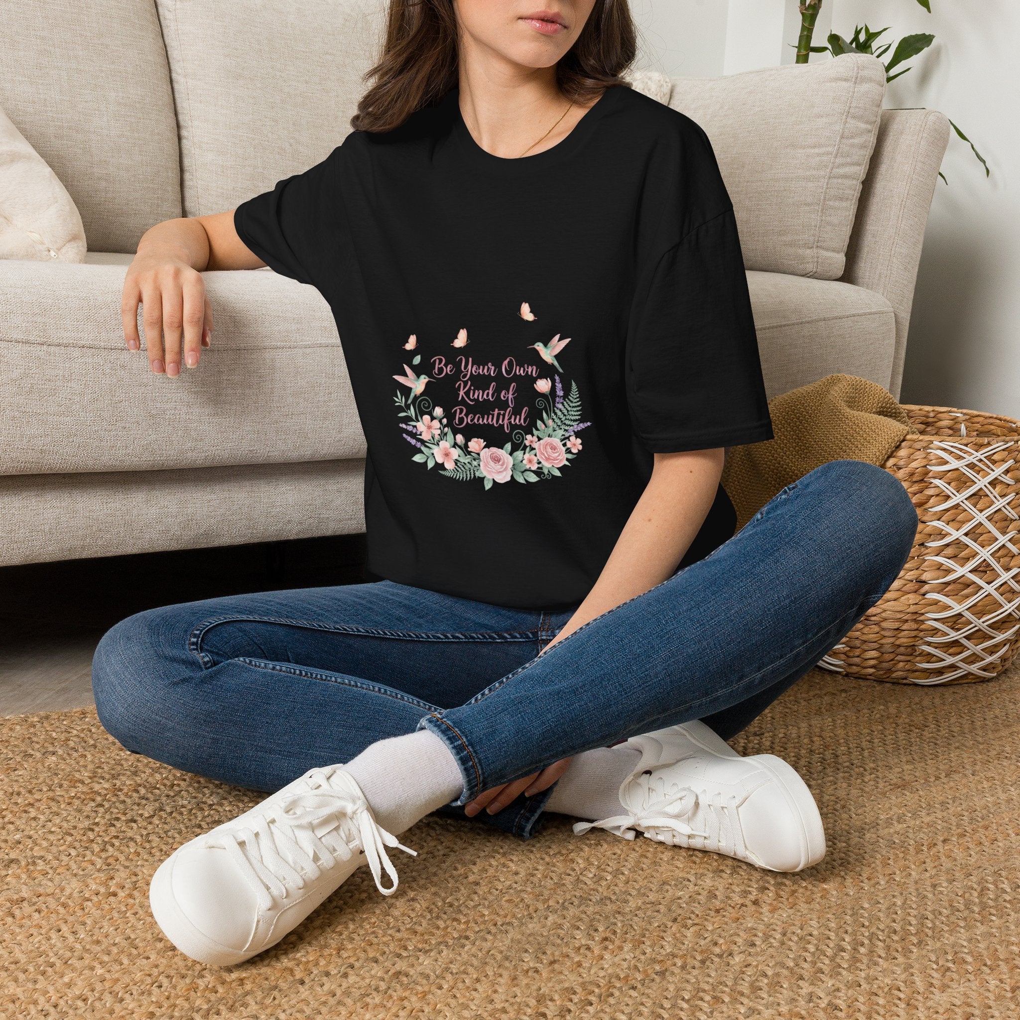 Floral 'Be Your Own Kind of Beautiful' T-Shirt