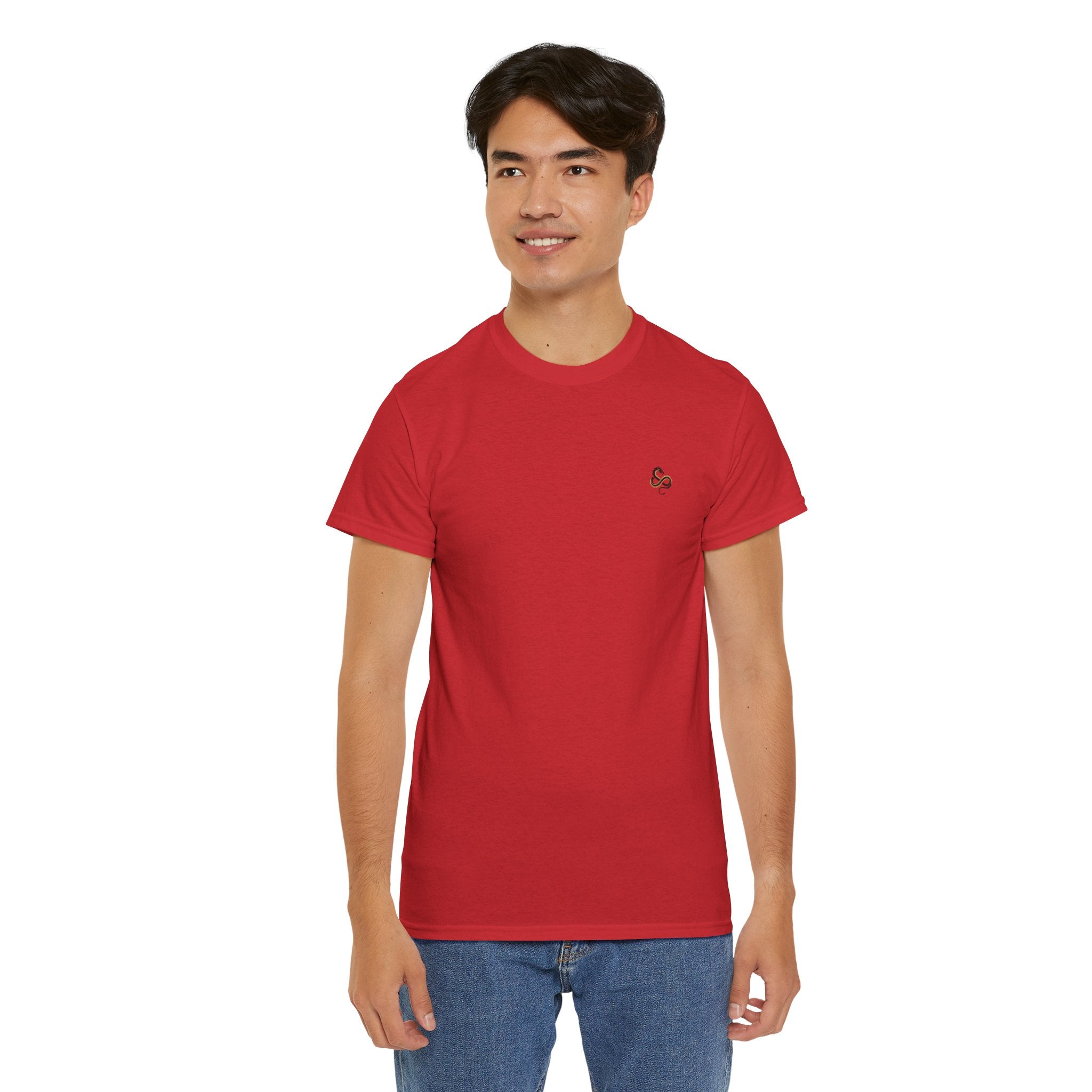 Minimalist Infinity Logo Men's T-Shirt — DTG Printed Cotton Tee