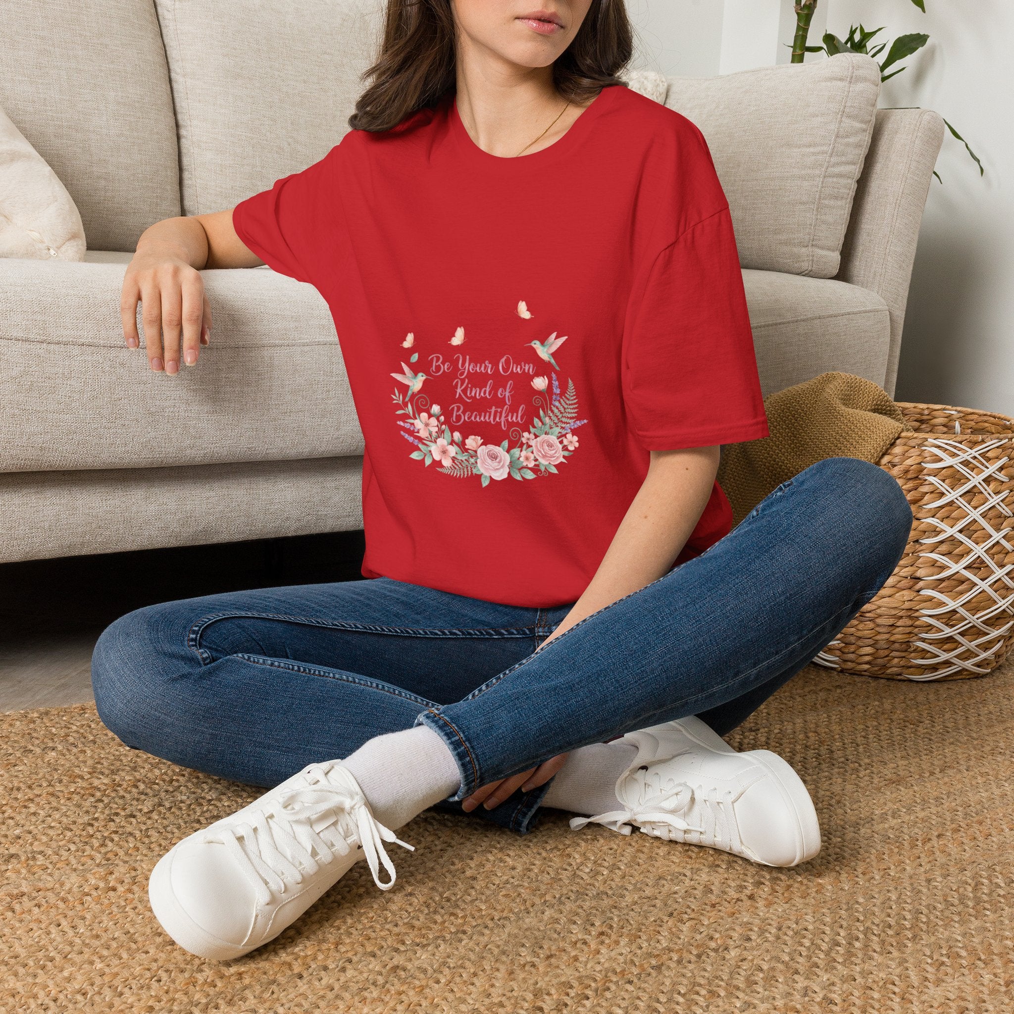 Floral 'Be Your Own Kind of Beautiful' T-Shirt