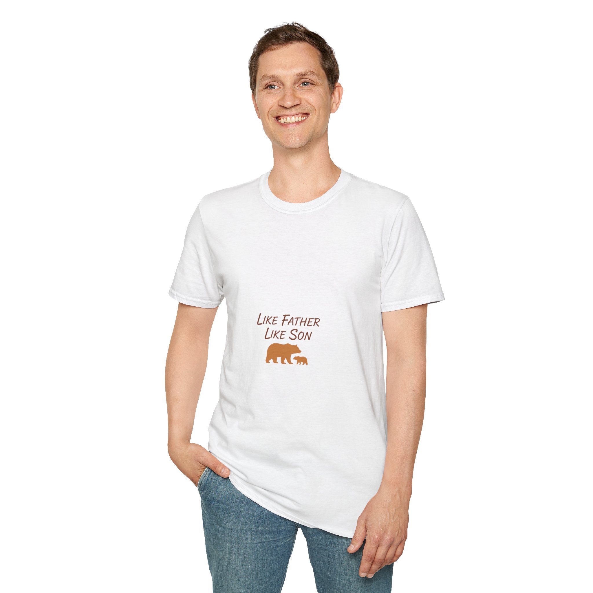 Like Father Like Son T-Shirt — Bear Dad & Cub Men's Graphic Tee