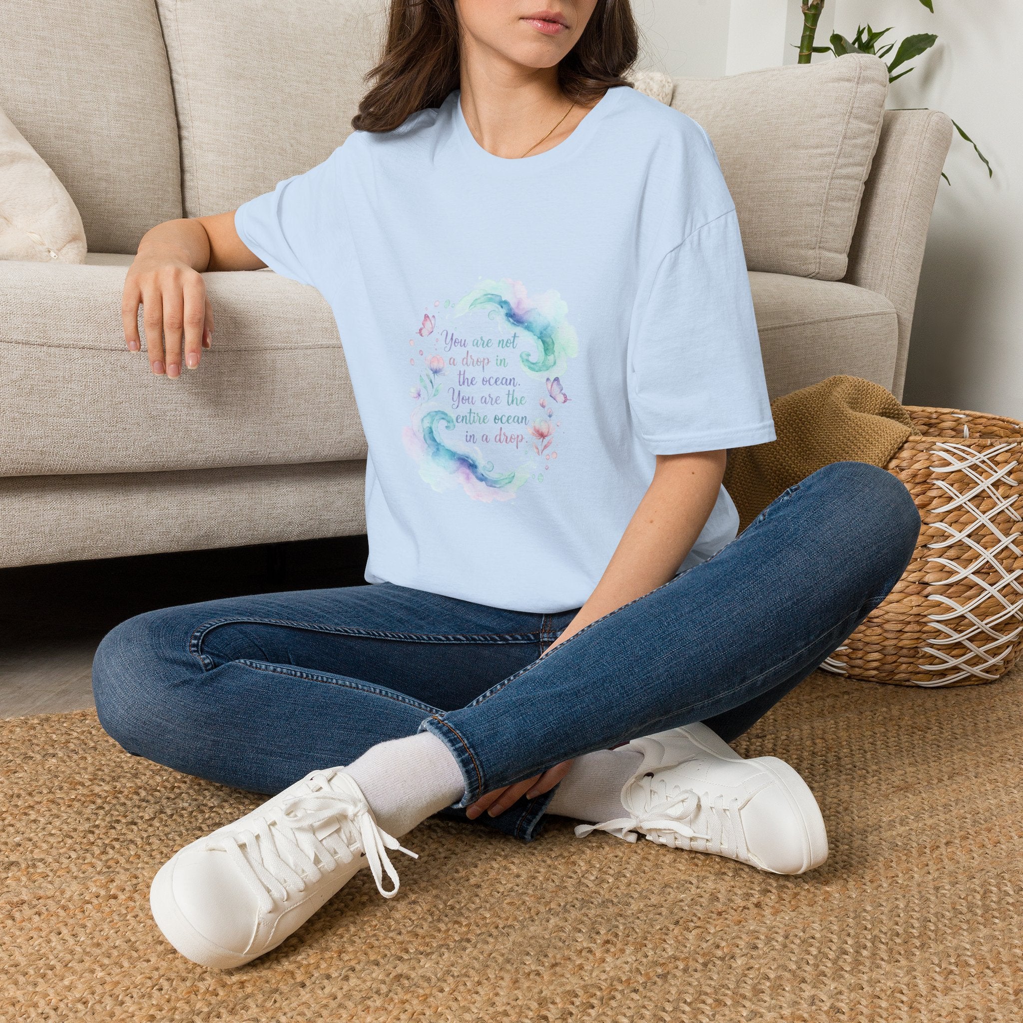 Mermaid Wave Graphic T-Shirt – "You Are the Magic You Create" | DTG Print