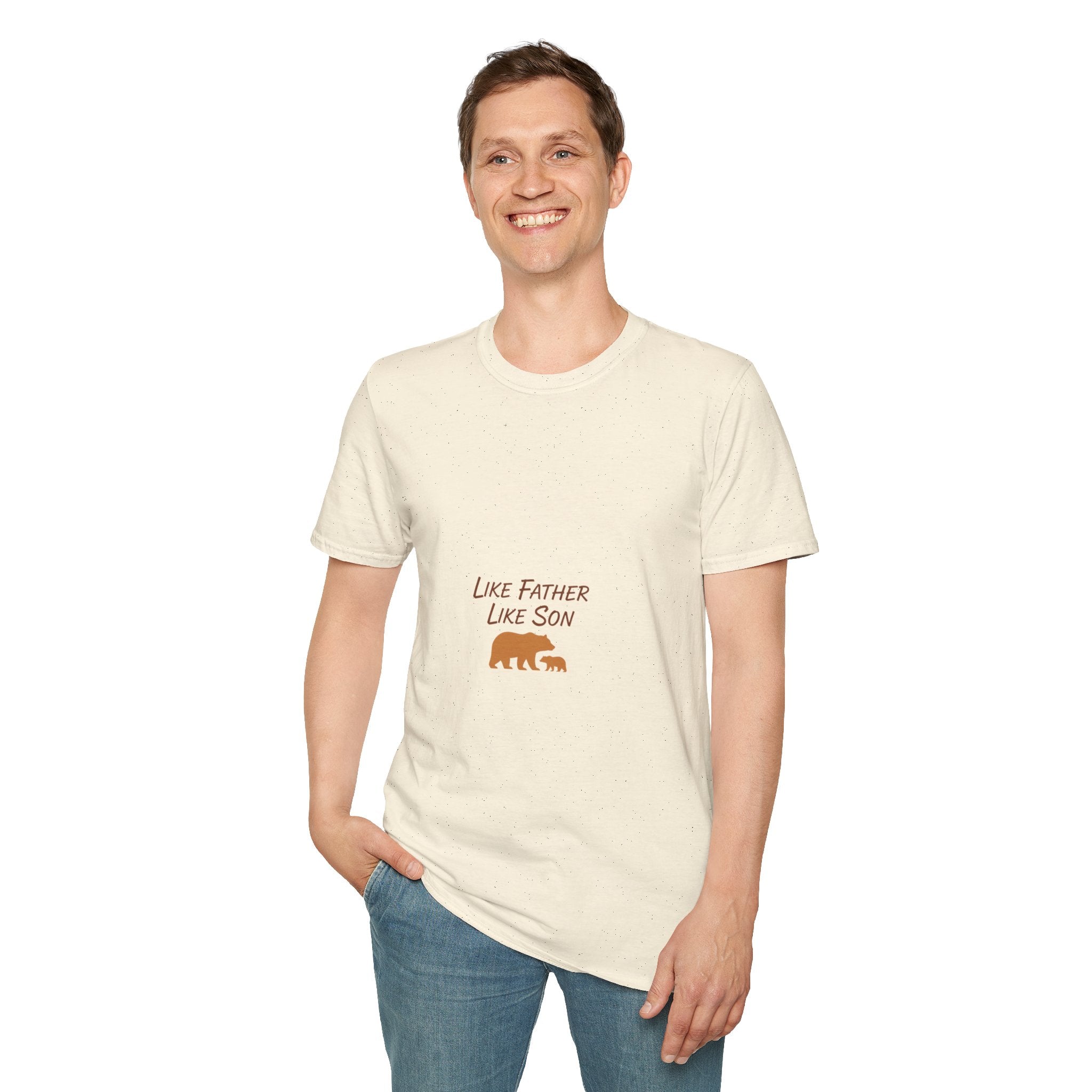 Like Father Like Son T-Shirt — Bear Dad & Cub Men's Graphic Tee