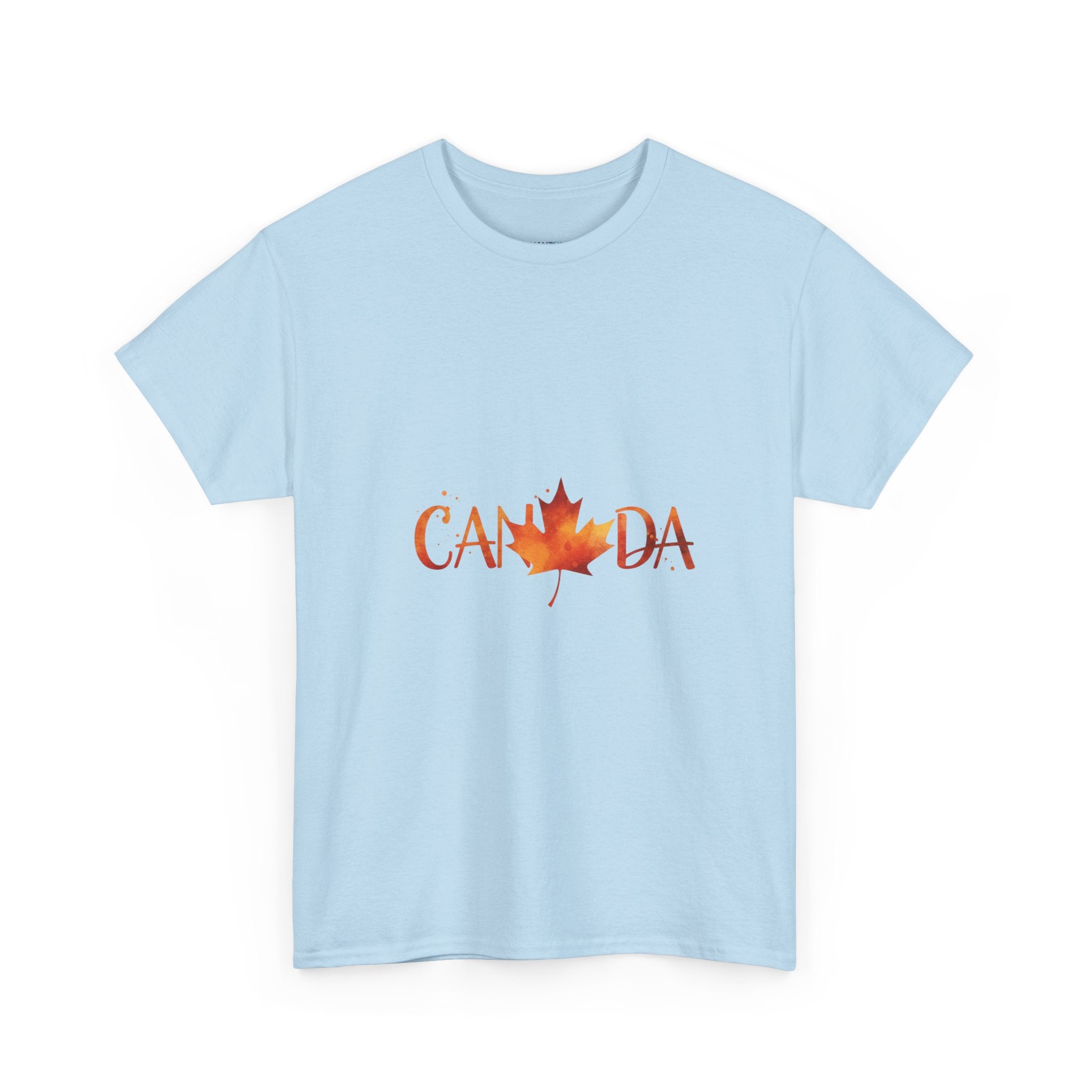 Canada Maple Leaf Unisex T-Shirt — Autumn Watercolour Graphic Tee | DTG Print