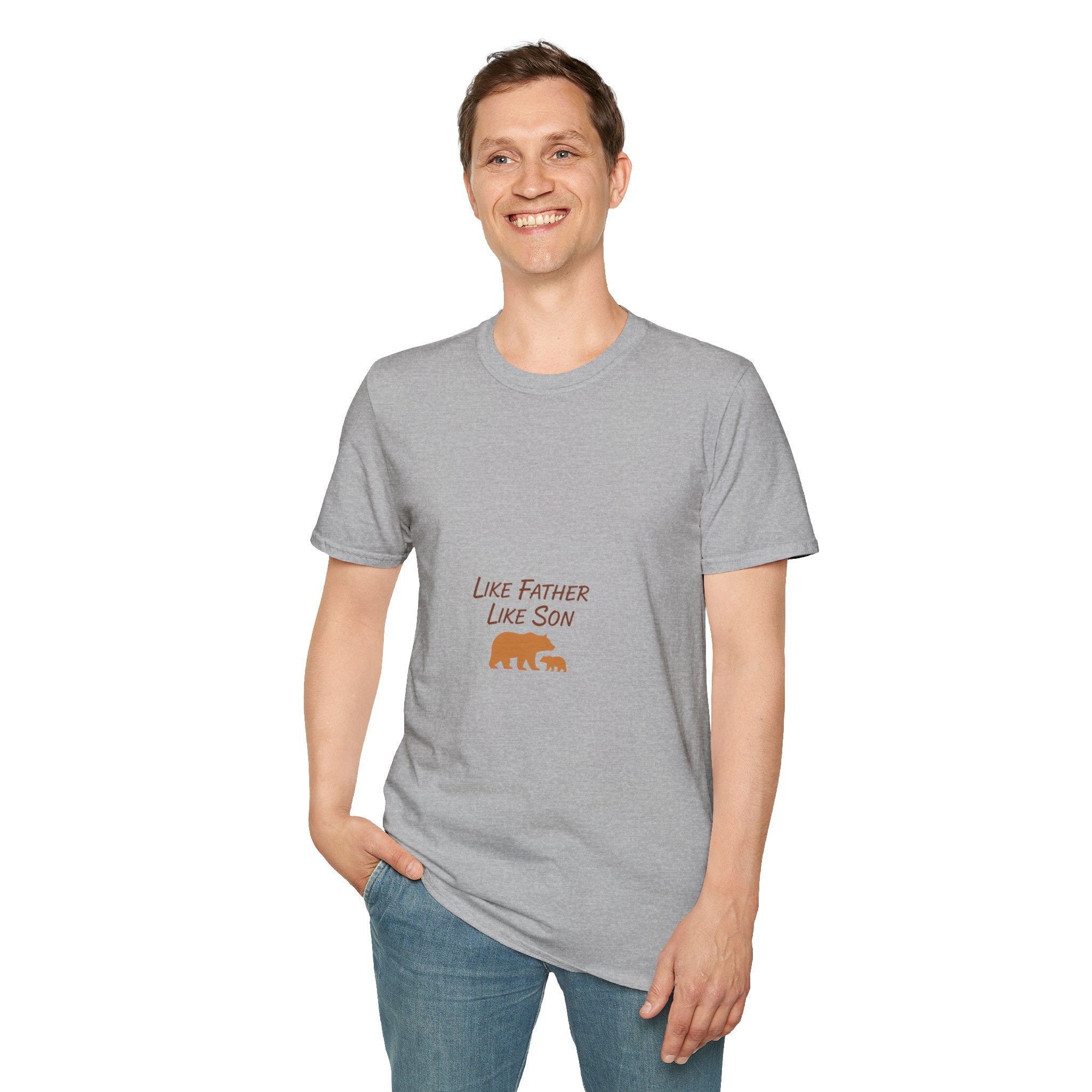 Like Father Like Son T-Shirt — Bear Dad & Cub Men's Graphic Tee