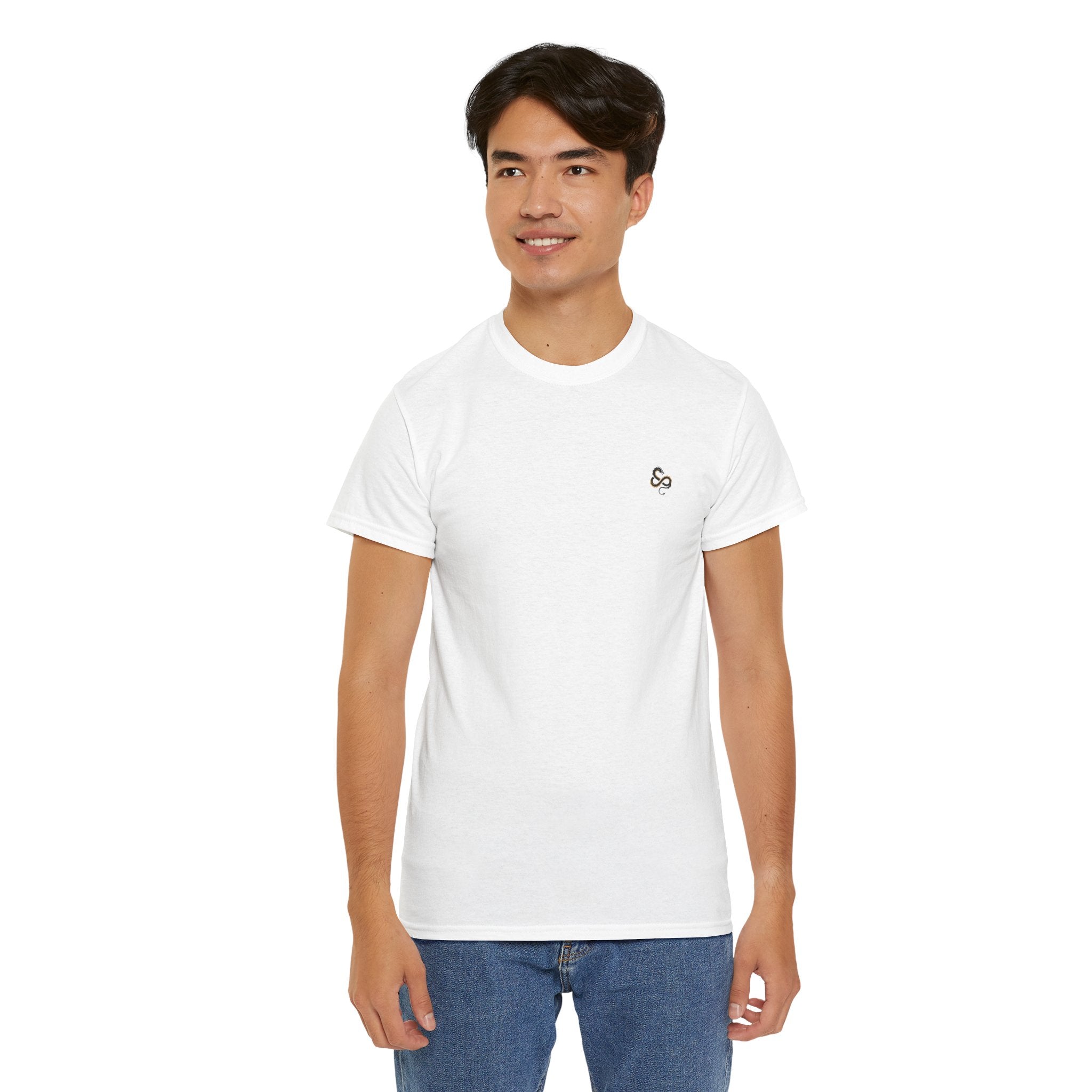 Minimalist Infinity Logo Men's T-Shirt — DTG Printed Cotton Tee
