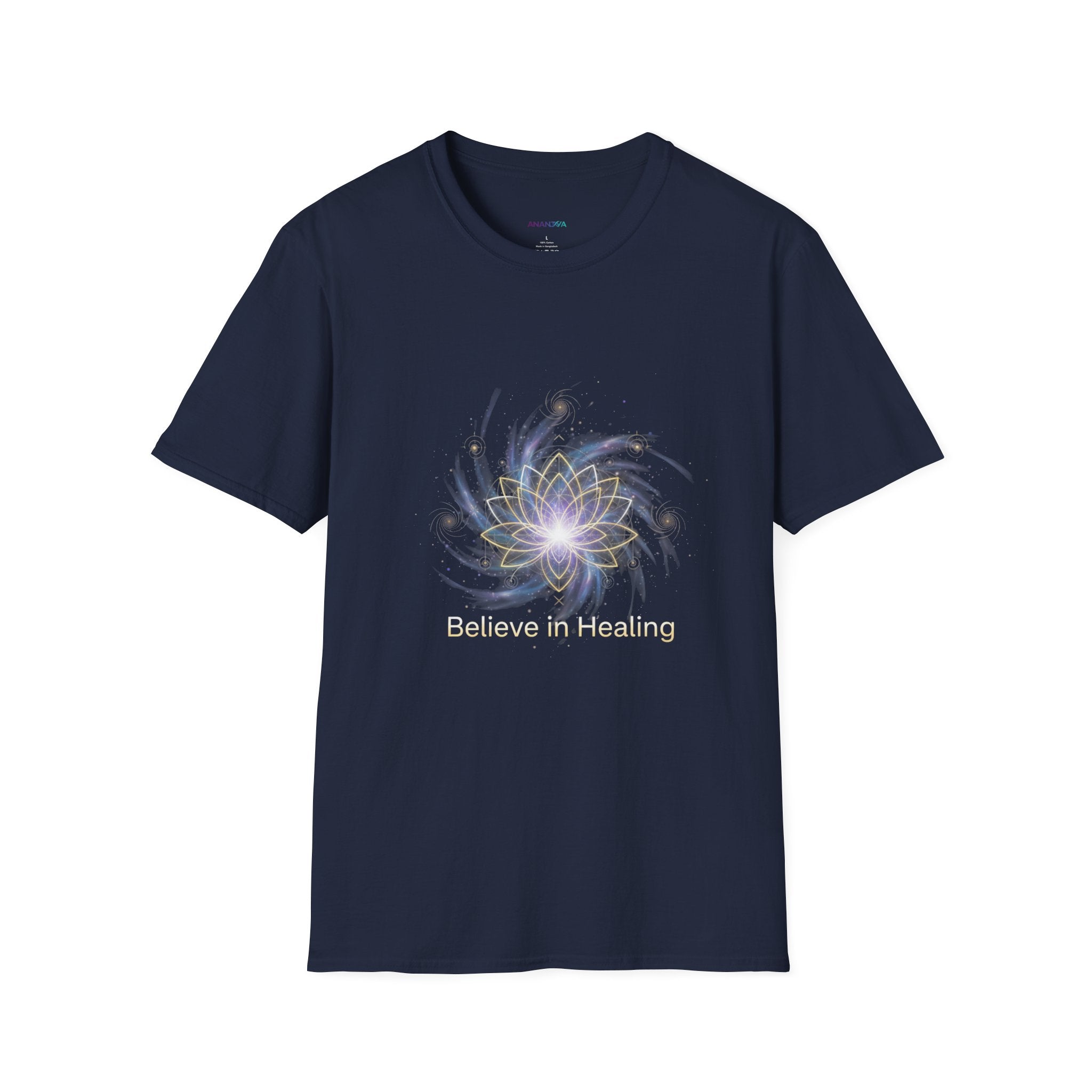 Believe in Healing Unisex T-Shirt — Lotus Flower Spiritual Graphic Tee