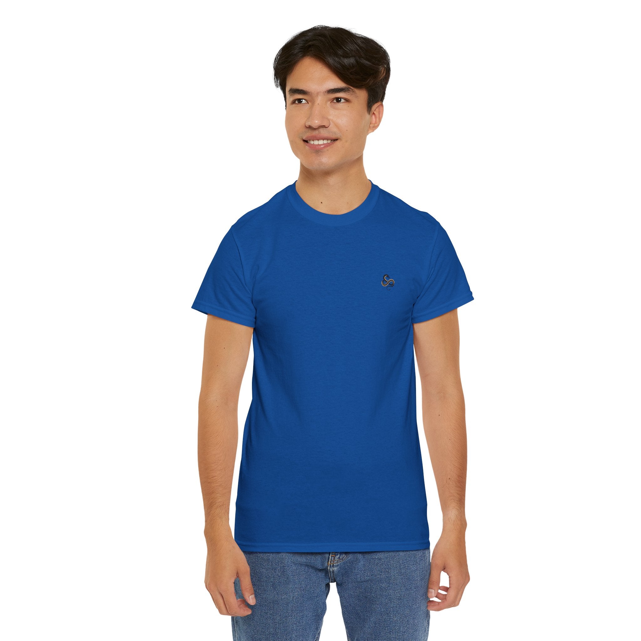 Minimalist Infinity Logo Men's T-Shirt — DTG Printed Cotton Tee