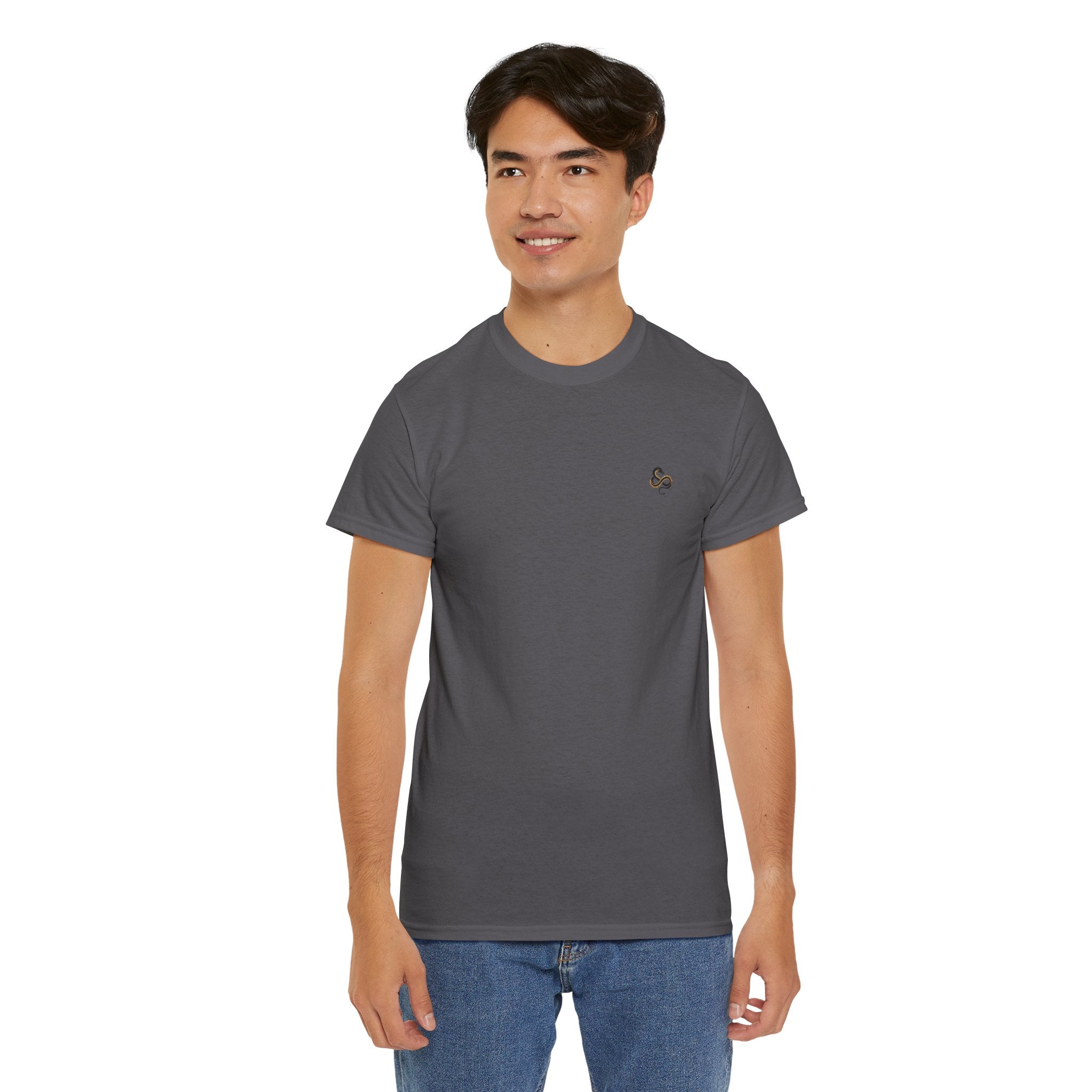 Minimalist Infinity Logo Men's T-Shirt — DTG Printed Cotton Tee