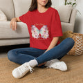 Butterfly Floral Women's T-Shirt — "Live, Love, Dream" Graphic Tee | DTG Print