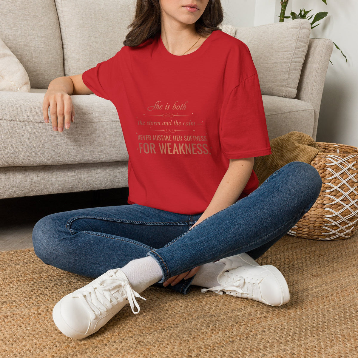 "She Is Both" Women's Graphic Tee | Inspirational Quote T-Shirt