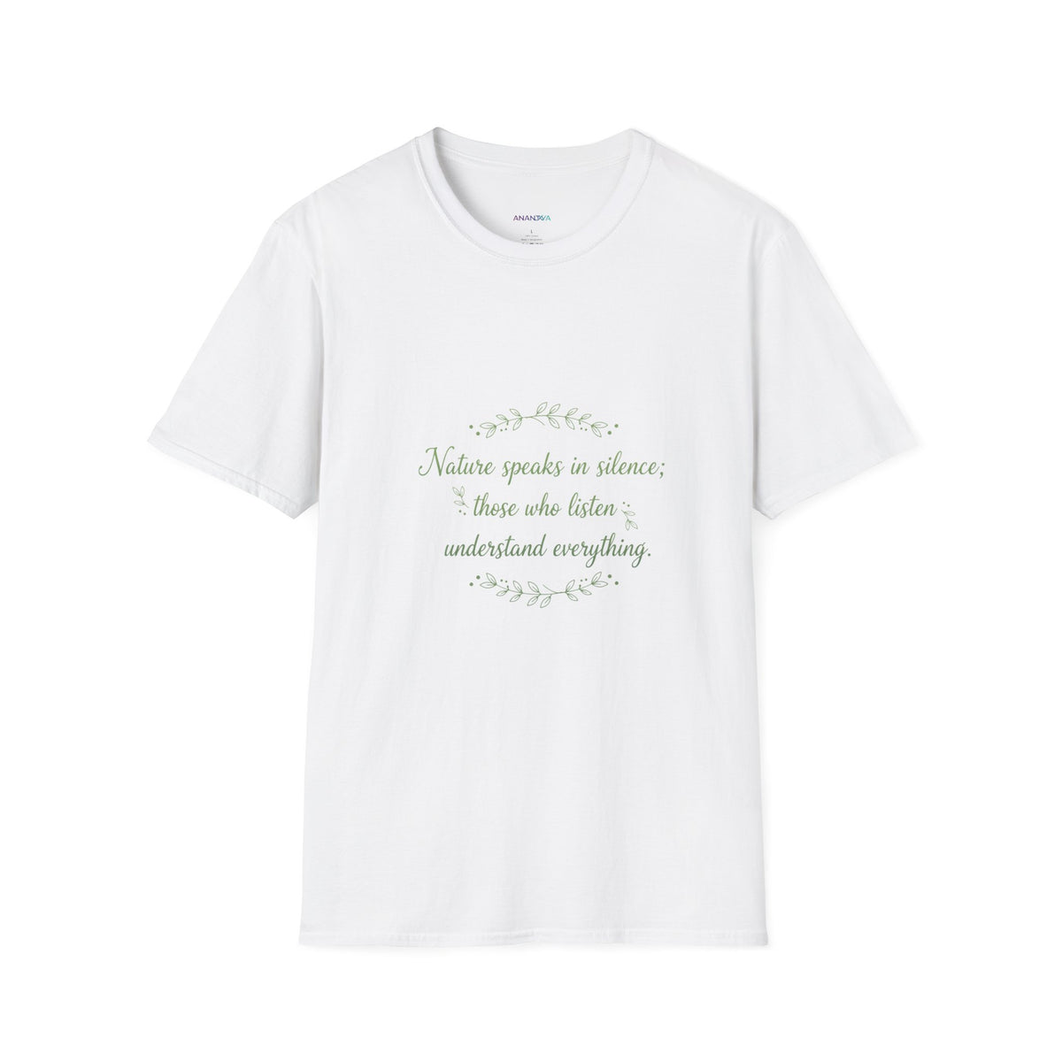 "Nature Speaks in Silence" T-Shirt | Unisex Nature Graphic Tee