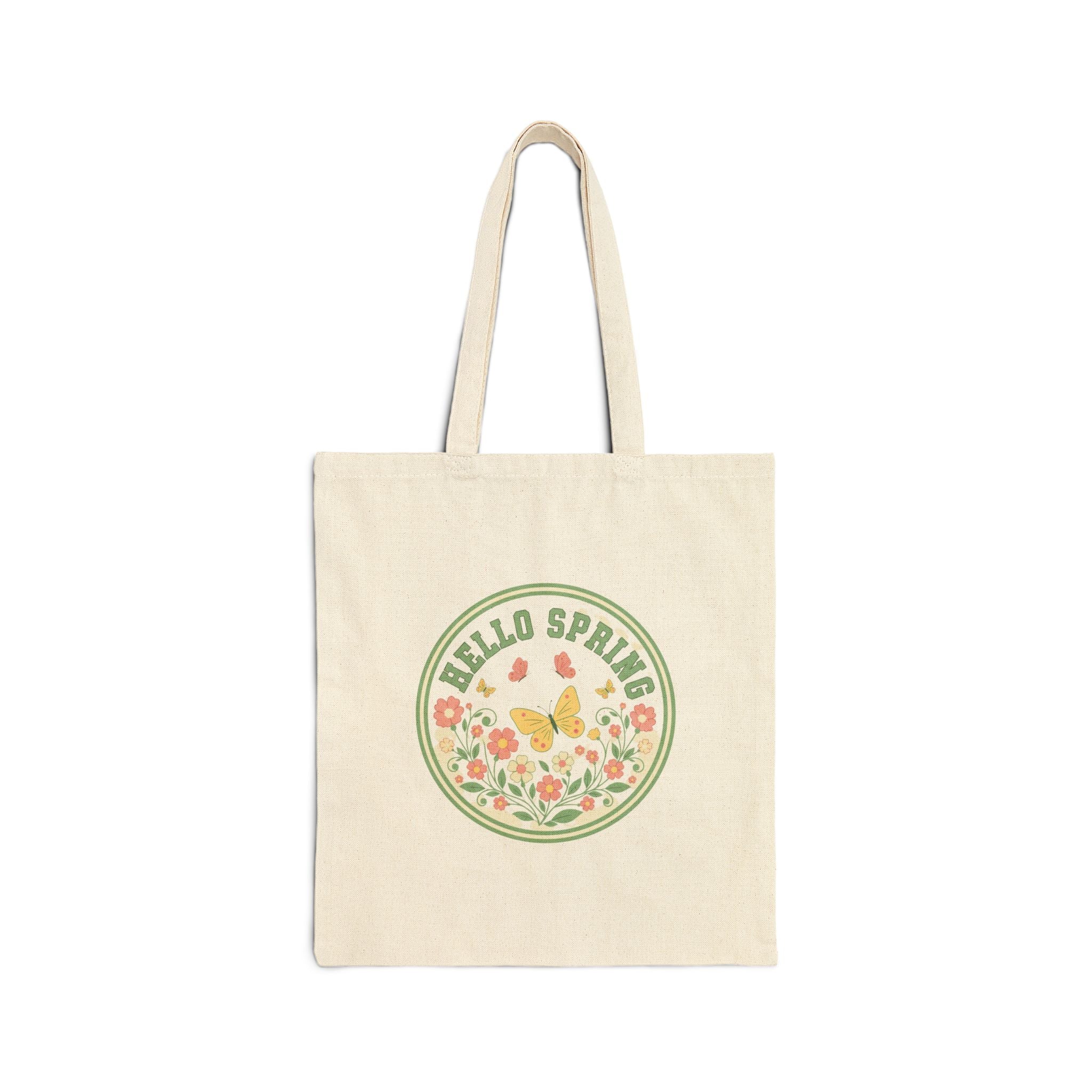 Hello Spring Canvas Tote Bag