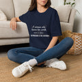 "A Woman Who Knows Her Worth" Women's Graphic Tee | Inspirational T-Shirt