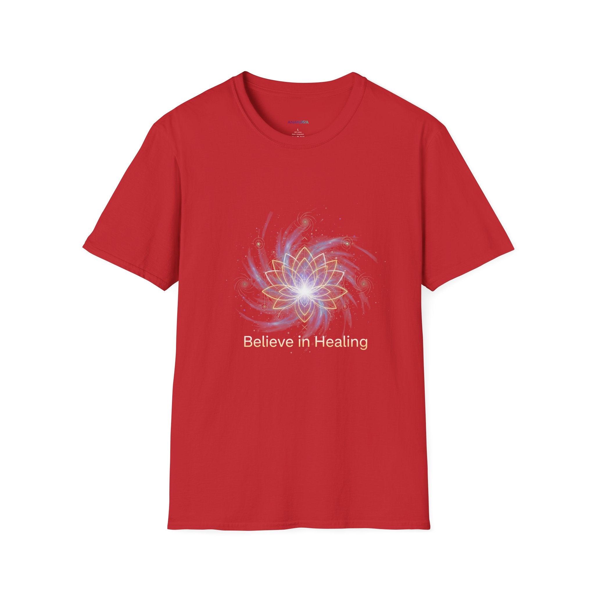 Believe in Healing Unisex T-Shirt — Lotus Flower Spiritual Graphic Tee