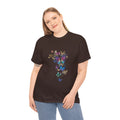 Butterfly Cascade Women's Graphic T-Shirt — DTG Floral Flutter Print
