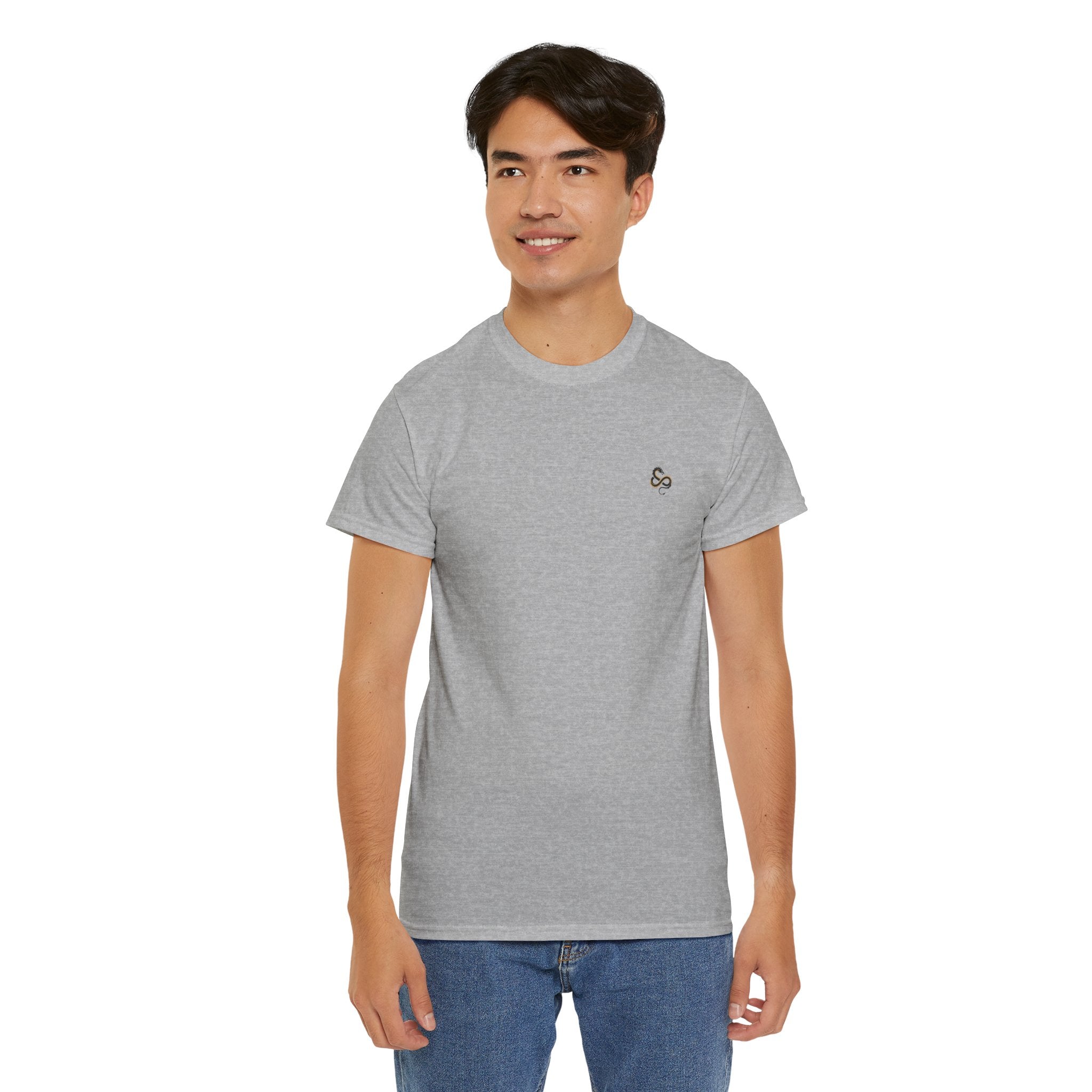 Minimalist Infinity Logo Men's T-Shirt — DTG Printed Cotton Tee