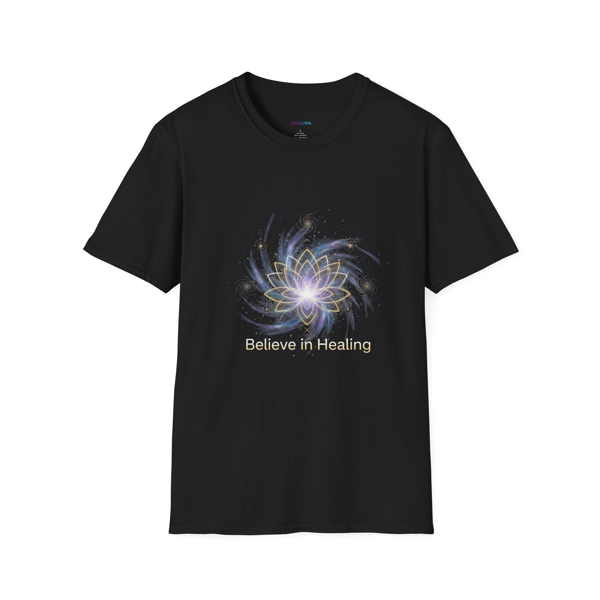 Believe in Healing Unisex T-Shirt — Lotus Flower Spiritual Graphic Tee