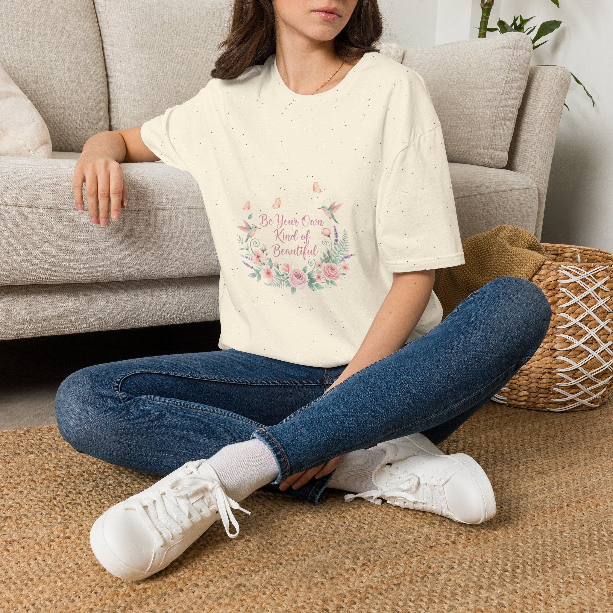 Floral 'Be Your Own Kind of Beautiful' T-Shirt