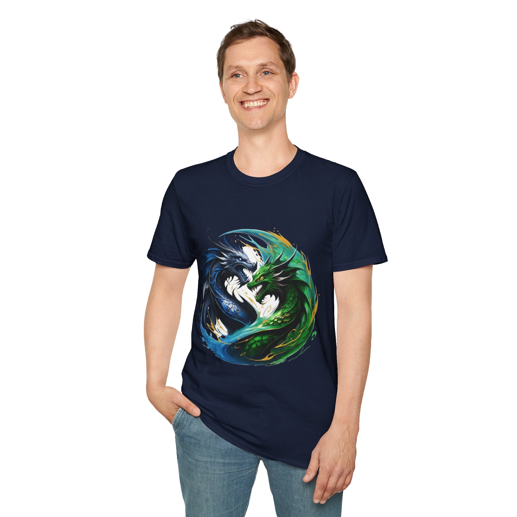Men's Dragon Yin Yang T-Shirt