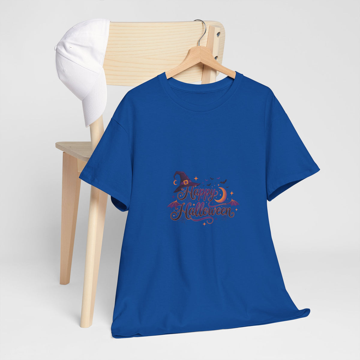 Halloween Witch Tee | Cute Moon & Hat Graphic Shirt | Unisex DTG