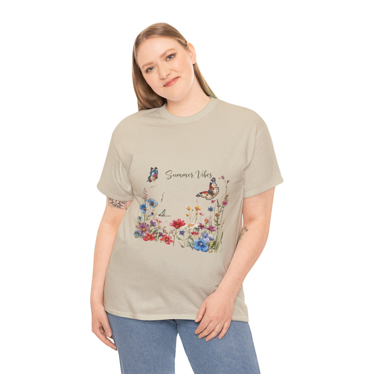 Cosmic Butterfly Women's Graphic T-Shirt – DTG Print