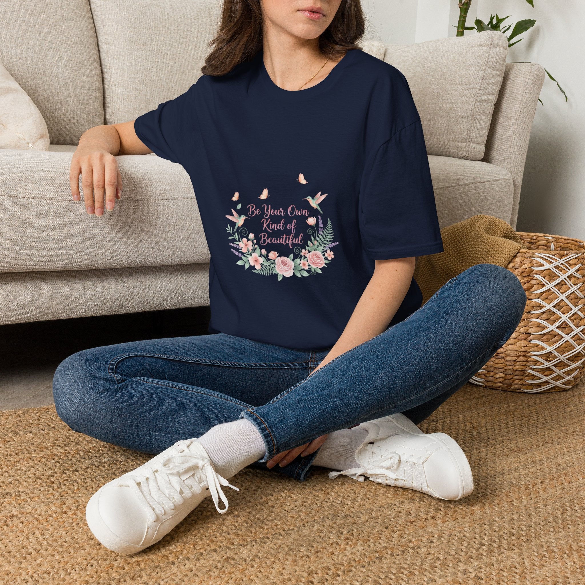 Floral 'Be Your Own Kind of Beautiful' T-Shirt