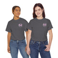 Butterfly Heart Tee — Women's Floral Chest Graphic T-Shirt