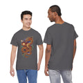 Dragon Graphic Men's T-Shirt — DTG Printed Vintage Gold Oriental Cotton Tee