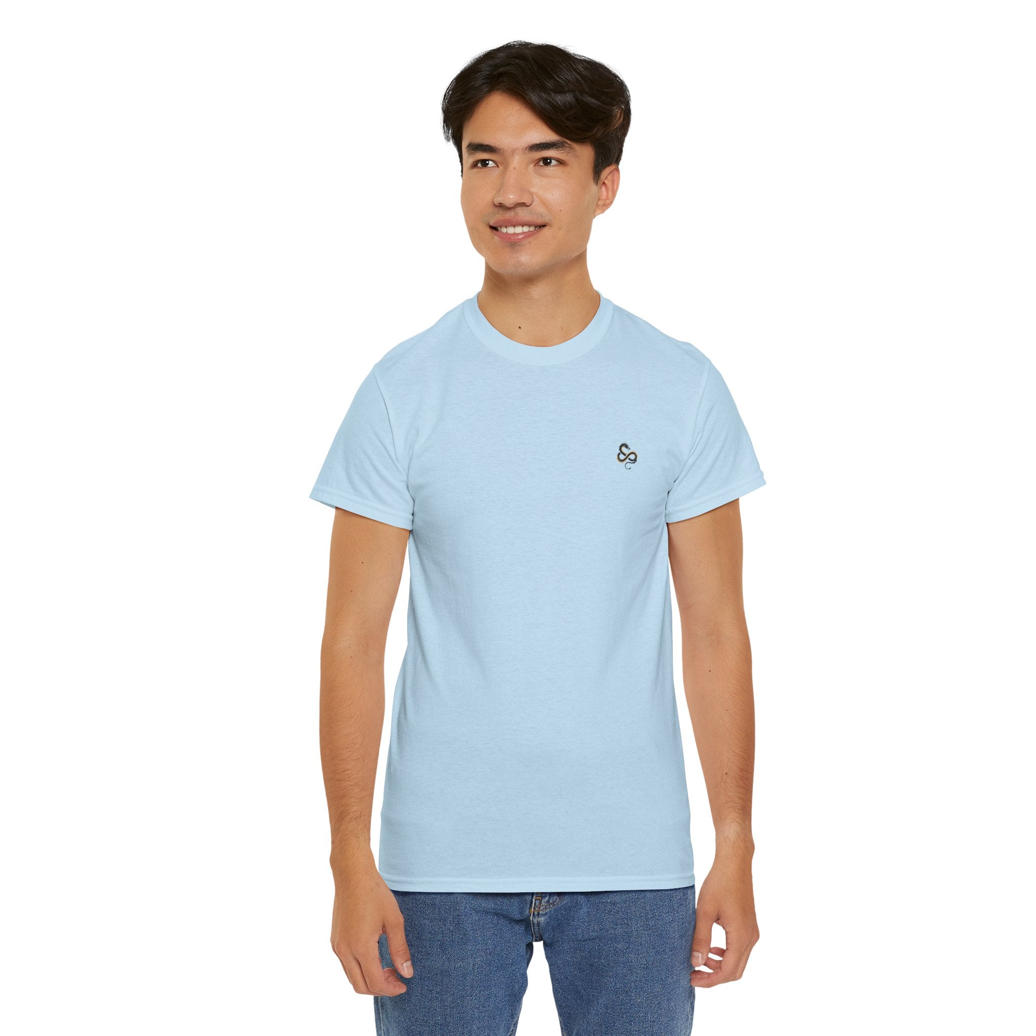 Minimalist Infinity Logo Men's T-Shirt — DTG Printed Cotton Tee