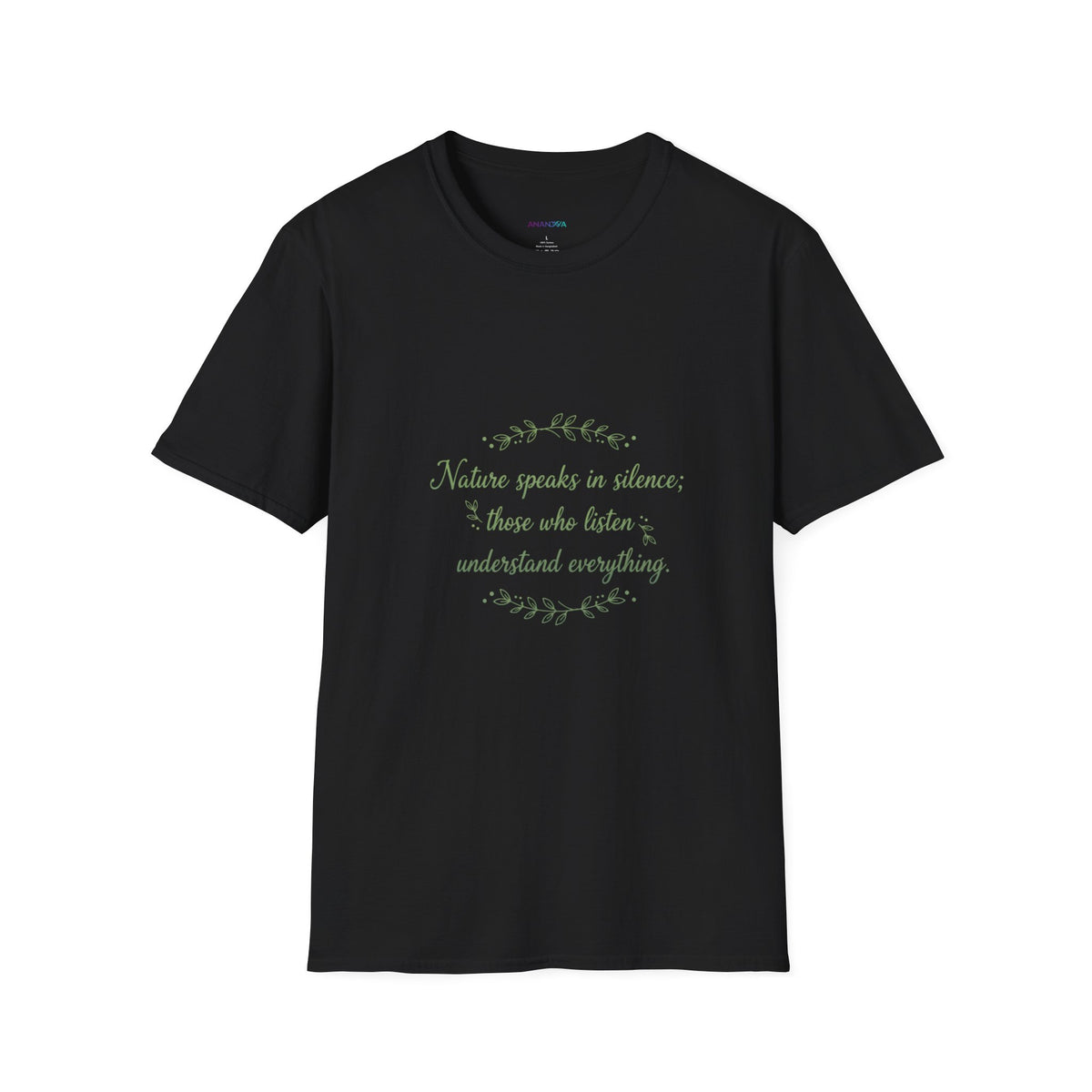 "Nature Speaks in Silence" T-Shirt | Unisex Nature Graphic Tee