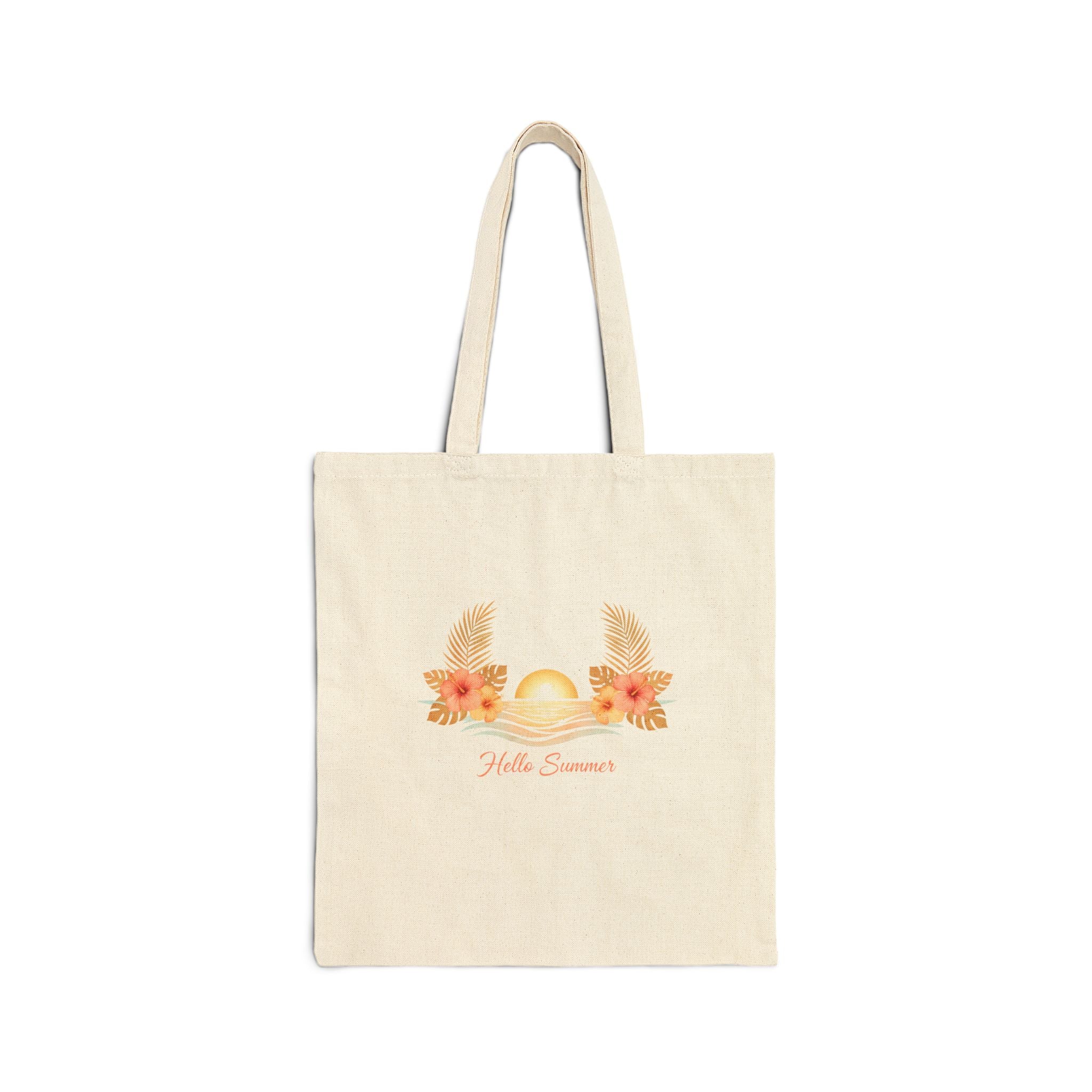 Hello Summer Canvas Tote Bag