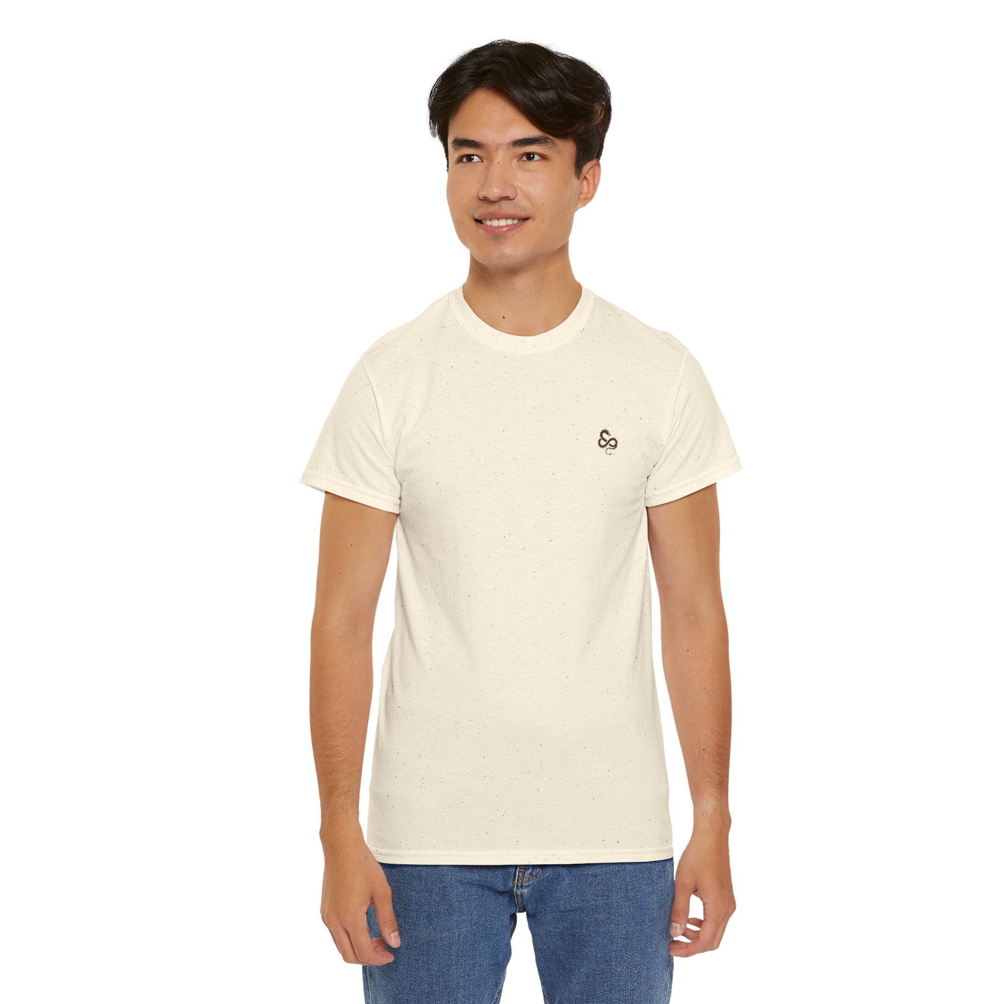 Minimalist Infinity Logo Men's T-Shirt — DTG Printed Cotton Tee